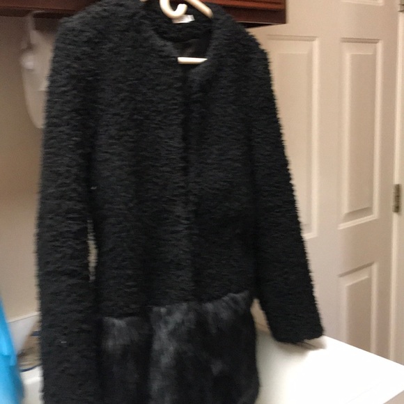 fleece faux fur jacket - Picture 1 of 3